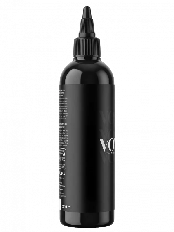 Bottle seite Void Tattoo Ink - Black (200 ml)